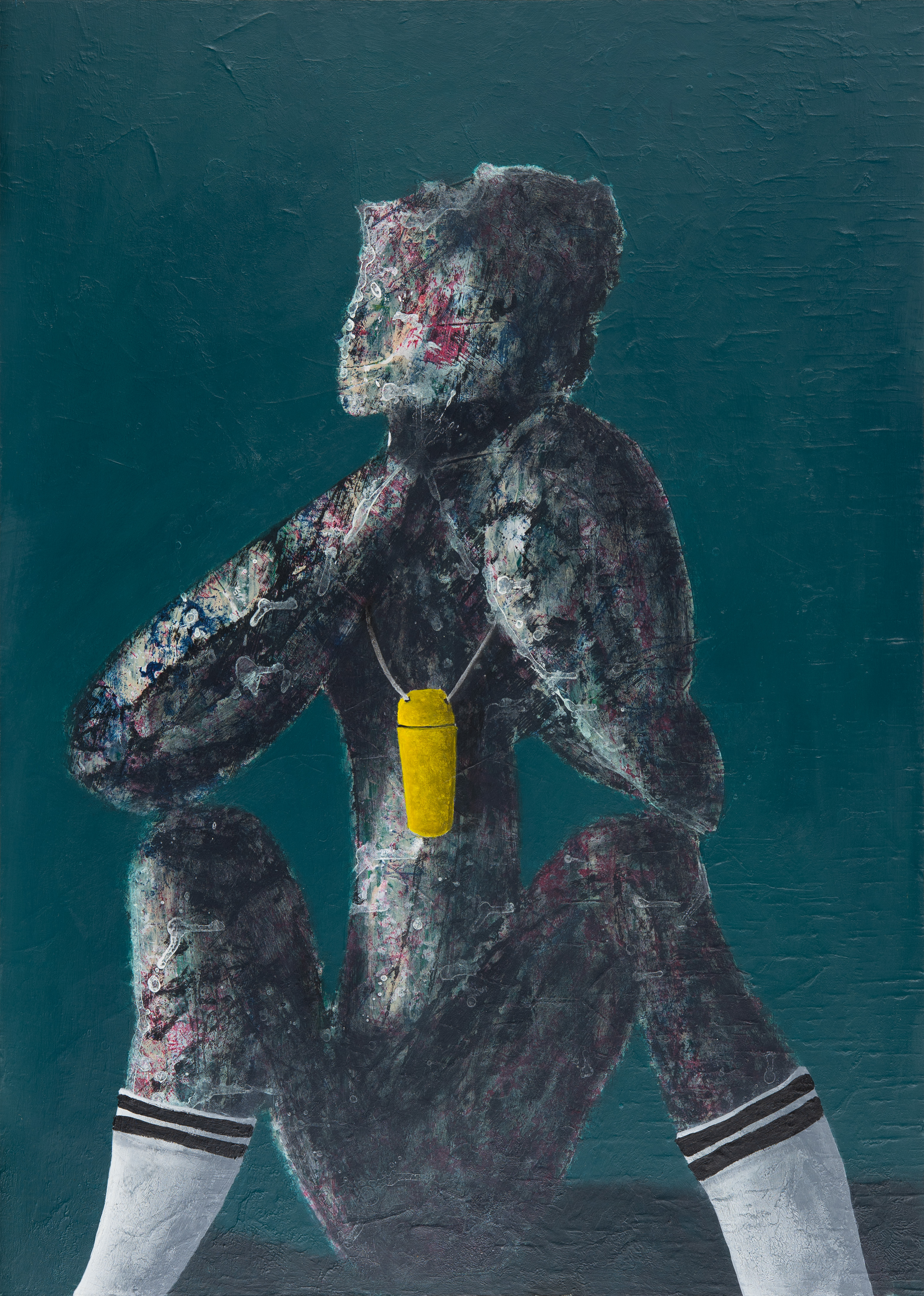 "80er", 2022, Acryl auf HDF, 70 x 50 cm